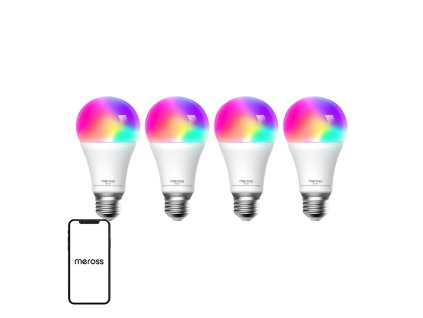 Inteligentná LED žiarovka Meross MSL120 WiFi (HomeKit) (štvorbalenie)