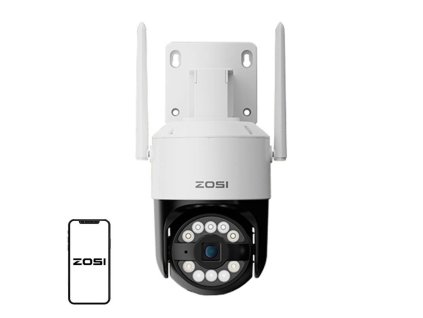 ZOSI C296 WiFi 8MP dual Pan Tilt IP66 vonkajšia kamera + 32GB microSD karta