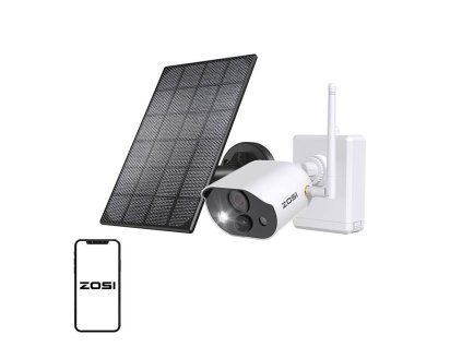 Vonkajšia IP kamera so solárnym panelom ZOSI C306Pro WiFi 3MP IP66