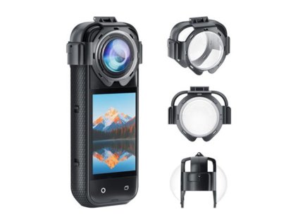 Krytky objektívov Puluz pre kameru Insta360 X5 (nacvakávacie)