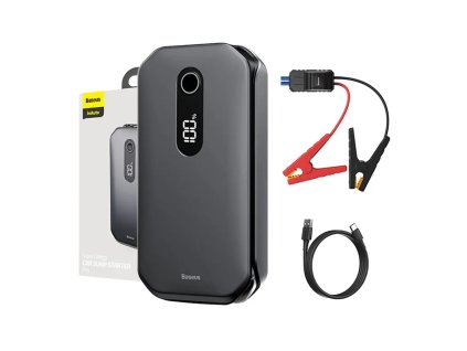 Baseus Super Energy Car Jump Starter 12000mAh, 1000A, USB (čierny)