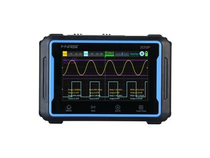 Prenosný osciloskop 3 v 1 FNIRSI 2C53P s 4,3" dotykovou obrazovkou