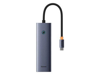 Rozbočovač 6v1 Baseus UltraJoy USB-C na HDMI4K@30Hz+3xUSB 3.0+PD+RJ45 (sivý)