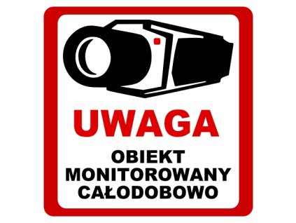 naklejka obiekt monitorowany 3