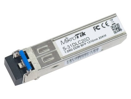 modul sfp mikrotik s 31dlc20d 125g sm 20km 1310nm mini