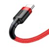 Kábel USB na USB-C Baseus Cafule 3A 0,5 m (červený)