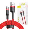 Kábel USB na USB-C Baseus Cafule 3A 0,5 m (červený)