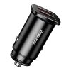 Baseus Square 2xUSB QC3.0 5A 30W nabíjačka do auta (čierna)