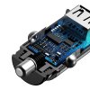 Baseus Square 2xUSB QC3.0 5A 30W nabíjačka do auta (čierna)