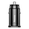Baseus Square 2xUSB QC3.0 5A 30W nabíjačka do auta (čierna)