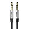 Baseus Yiven Audio kábel 3,5 samec Audio M30 1,5 m strieborný + čierny
