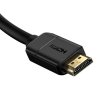 Baseus 2x kábel HDMI 2.0 4K 30Hz, 3D, HDR, 18 Gb/s, 8 m (čierny)