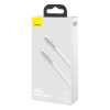Kábel USB-C pre Lightning Baseus Cafule, PD, 20 W, 1 m (biely)