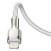 Kábel USB-C pre Lightning Baseus Cafule, PD, 20 W, 2 m (biely)