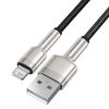 Kábel USB pre Lightning Baseus Cafule, 2,4 A, 1 m (čierny)