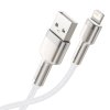 USB kábel pre Lightning Baseus Cafule, 2,4A, 2m (biely)