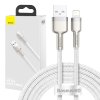 USB kábel pre Lightning Baseus Cafule, 2,4A, 2m (biely)
