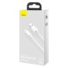 Sada dátových káblov Baseus Simple Wisdom USB to Micro 2.1A (2ks/sada) 1,5m biela