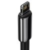 Zlatý kábel Baseus Tungsten USB na iP 2,4A 1m (čierny)