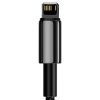 Zlatý kábel Baseus Tungsten USB na iP 2,4A 1m (čierny)