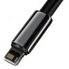 Kábel USB na Lightning Baseus Tungsten Gold, 2,4 A, 1 m (čierny)