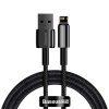 Zlatý kábel Baseus Tungsten USB na iP 2,4A 1m (čierny)