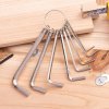 Sady šesťhranných kľúčov 1,5-6 mm Deli Tools EDL3080 (strieborná)