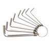 Sady šesťhranných kľúčov 1,5-6 mm Deli Tools EDL3080 (strieborná)