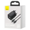 Rýchlonabíjačka Baseus Super Si 1C 25W s káblom USB-C na USB-C 1 m (čierna)