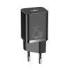Rýchlonabíjačka Baseus Super Si 1C 25W s káblom USB-C na USB-C 1 m (čierna)