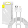 Baseus Dynamický kábel USB na Lightning, 2,4 A, 2 m (biely)