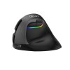 Bezdrôtová vertikálna myš Delux M618Mini BT+2.4G RGB 4000DPI (sivá)