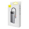 Rozbočovač 7v1 Baseus série Metal Gleam, USB-C na 3x USB 3.0 + HDMI + USB-C PD + VGA + Ethernet RJ45