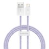 Kábel USB na Lightning Baseus Dynamic 2, 2,4 A, 1 m (fialový)