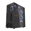Počítačová skriňa Darkflash DK351 (čierna) + 4 RGB ventilátory