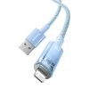 Rýchlonabíjací kábel Baseus Explorer USB na Lightning 2,4 A 1M (modrý)