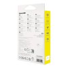 Nabíjací kábel 3 v 1 Baseus USB na USB-C, USB-M, Lightning 3,5 A, 1,1 m (biely)