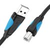 Kábel USB-A 2.0 na USB-B pre tlačiarne Vention VAS-A16-B100, 1 m (čierny)