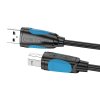 Kábel USB-A 2.0 na USB-B pre tlačiarne Vention VAS-A16-B100, 1 m (čierny)