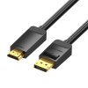 Kábel DisplayPort 1.2 na HDMI 1.4 Vention HAGBH 2 m, 4K 30 Hz (čierny)