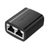 Rozdeľovací adaptér RJ45 PVC Vention IPTB0 2 kusy čierny
