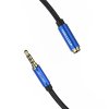 TRRS 3,5 mm samec na 3,5 mm samicu audio kábel Vention BHCLJ 5 m modrý