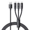 Kábel 3 v 1 USB na USB-C / Lightning / Micro USB, Mcdodo CA-5790, 3,5 A, 1,2 m (čierny)