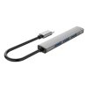 Adaptér Orico USB-C na USB 3.0 + 3x USB 2.0 Hub (sivý)