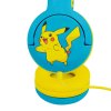 Drôtové slúchadlá pre deti OTL Pokemon Pikachu (modré a žlté)
