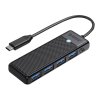 Adaptér Orico USB A3.0x4 4 v 1 Hub (čierny)
