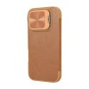Etui Nillkin Qin Prop Leather iPhone 16 (brązowy)