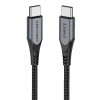 Kábel USB-C na USB-C 100W Vention TAHHD 5A 0,5 m USB 3.1 Gen2 4K (sivý)