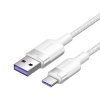 Kábel USB 2.0 A na USB-C 6A Vention CTOWF 1M (biely)