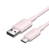 Kábel USB 2.0 A na USB-C 3A Vention CTQPF 1M (ružový)